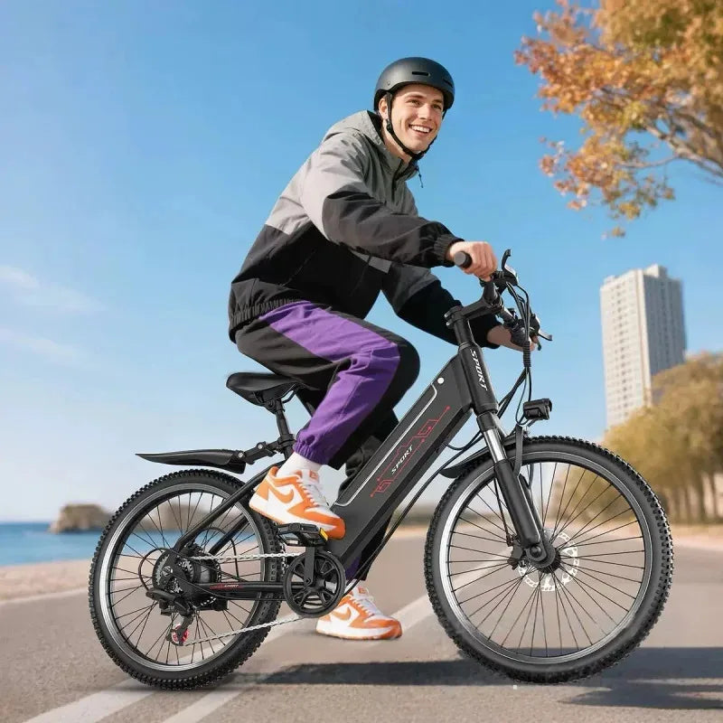 Vélo électrique à moteur 500W, batterie 48V10AH efficace et sûre, adapté aux adultes pour voyager autour de vélos haute performance
