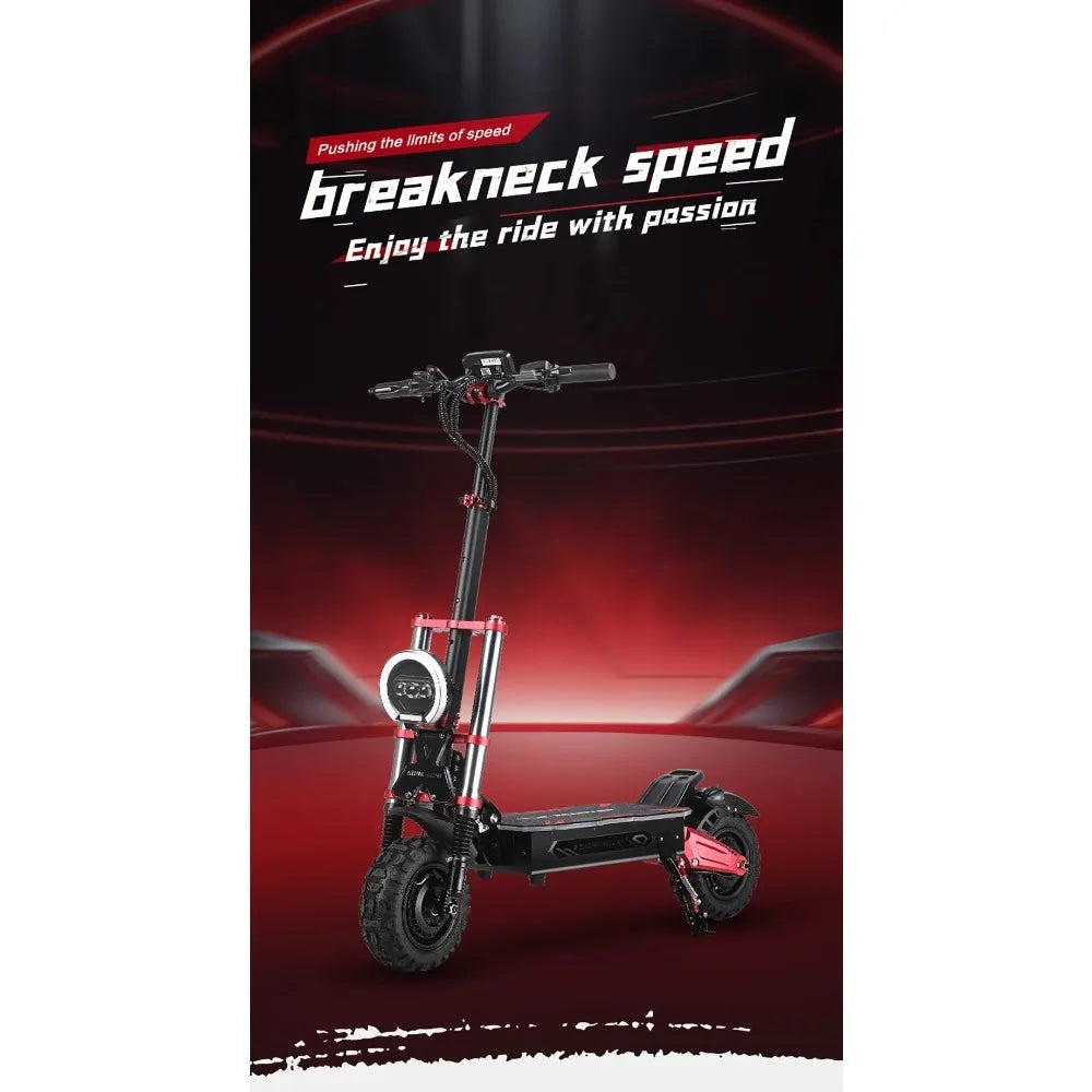 BOYUEDA-Trottinette Électrique S5, Moteur 6000W, Batterie 60V 38Ah, Connexion Bluetooth, Fonction NDavid Intelligente, 11 Pouces, Hors Route