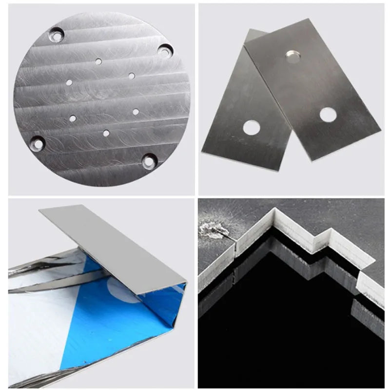 Plaque de tôle d'acier inoxydable 304, épaisseur carrée polie 0.5mm 0.8mm 1mm 1.5mm 2mm 3mm