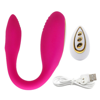 Godemiché portable en U, 10 modes, télécommande sans fil, vibrateur pour Couple, stimulateur de point G féminin, jouets sexuels, produits pour femmes adultes de 18 ans