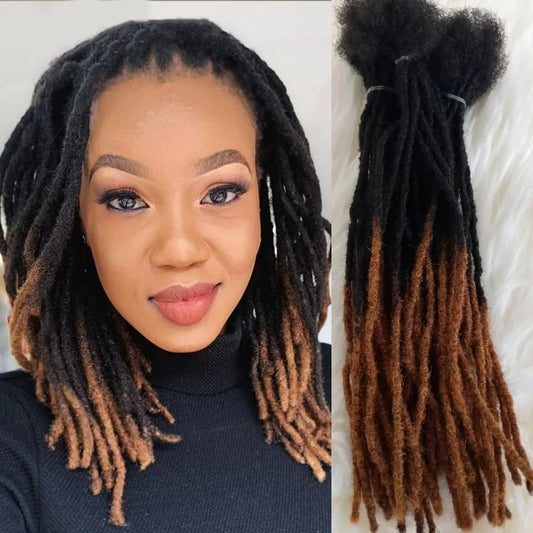 HExtensions de dreadlocks en cheveux humains, crépus et lisses, tresses au crochet, extensions de cheveux brésiliens Remy, 10, 20, 40 ou 60 mèches