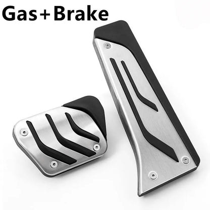 Kit de pédales de voiture pour BMW X5 X6 F15 F16 E70 E71 E72 2008 - 2018 AT, accélérateur, frein à gaz, couvercle de pédale de repose-pieds, LHD, acier inoxydable