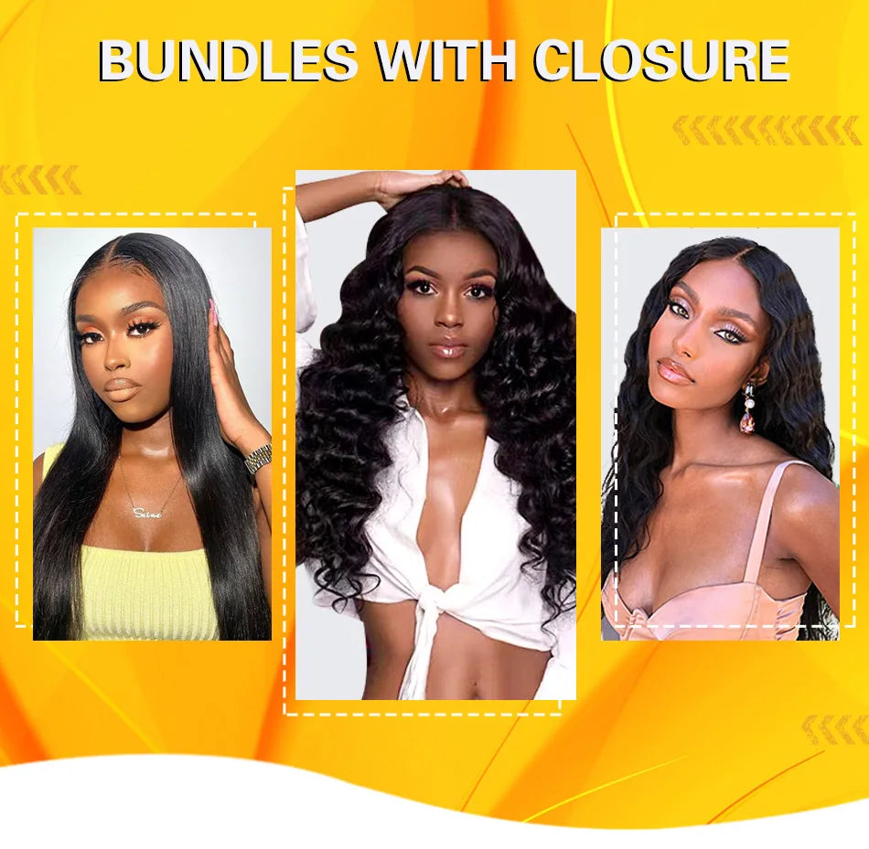 Lot de 3 extensions de cheveux humains malaisiens Body Wave 100 % non traités, cheveux vierges, couleur naturelle