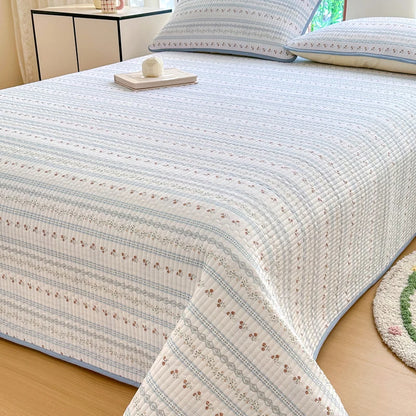 Bonenjoy-Couvre-lit 100% coton, 1 pièce, linge de lit matelassé, drap de lit doux pour la peau, sans taie d'oreiller