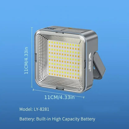 Lanterne de Camping Rechargeable, avec 3 Modes d'éclairage, alimentation Portable, parfaite pour les aventures en plein air, la randonnée à domicile