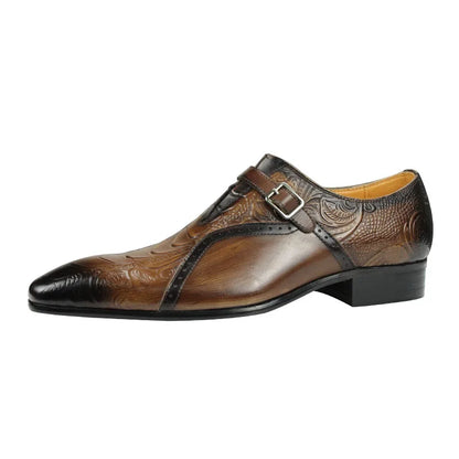 Chaussures Brogue en Cuir de Luxe pour Homme, Marron, Noir, Design Imprimé, Service Personnalisé, Livraison Directe, 03
