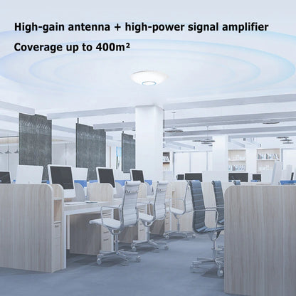 Routeur sans fil Wi-Fi Gigabit, amplificateur de signal, 6 points d'accès, bande pour touristes, amplificateur de signal haute puissance, 1500m, 5G, AX1500