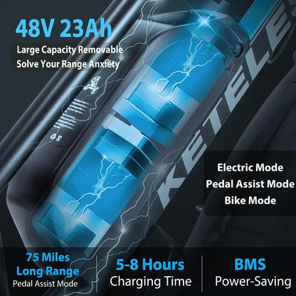 E Bike 2000W double moteur 48V23AH batterie freinage hydraulique vélo électrique 26 pouces gros pneu 21 vitesses tout Terrain vélo électrique