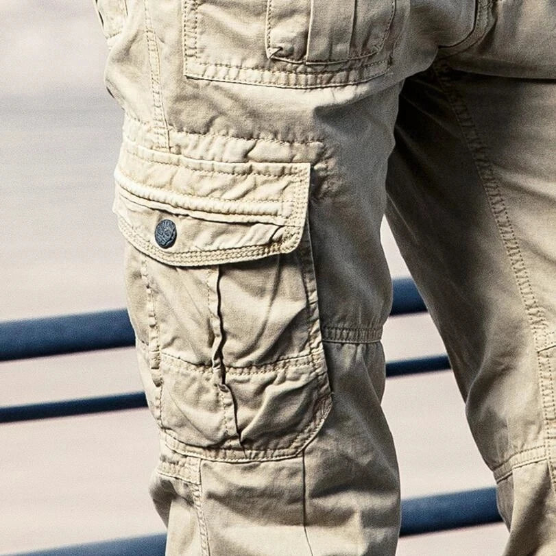 Pantalon militaire pour hommes, pantalon Cargo tactique en coton, multi-poches, pantalon d'extérieur décontracté, grande taille 44, printemps-automne, 2023