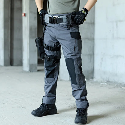 Pantalon cargo tactique militaire pour homme, pantalon d'entraînement militaire, multi-poches, résistant à l'usure, imperméable, pantalon décontracté de randonnée pour homme