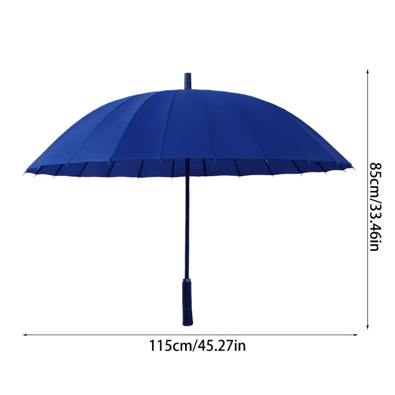 Large Umbrella Rain Cover Rain Gear Easily to Carry 24 Ribs Business Umbrella Drop Shipping