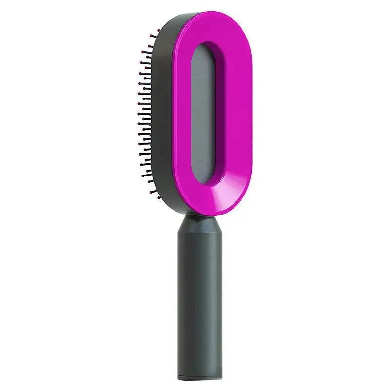 Peigne de massage, brosse à cheveux autonettoyante pour femmes, peigne à cheveux rapide à une touche, coussin d'air 3D, outils de coiffure, peignes