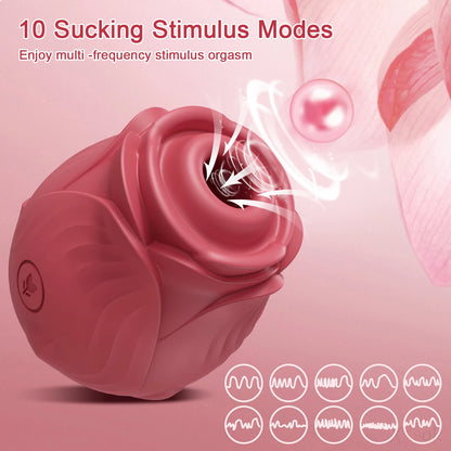 Jouet vibrateur Rose à succion puissant pour femmes, stimulateur sous vide, mamelon Oral, ventouse de clitoris, jouets sexuels féminins, produits pour femmes adultes