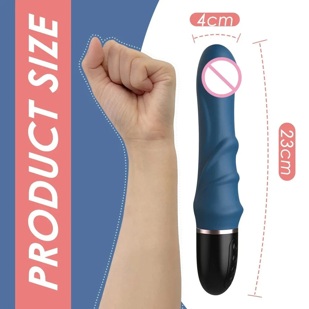 Vibromasseur en Silicone souple, 10 Modes, grand gode masseur, masturbateur féminin pour Couples, stimulateur clitoridien du point G, jouets sexuels pour femmes