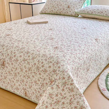 Bonenjoy-Couvre-lit 100% coton, 1 pièce, linge de lit matelassé, drap de lit doux pour la peau, sans taie d'oreiller