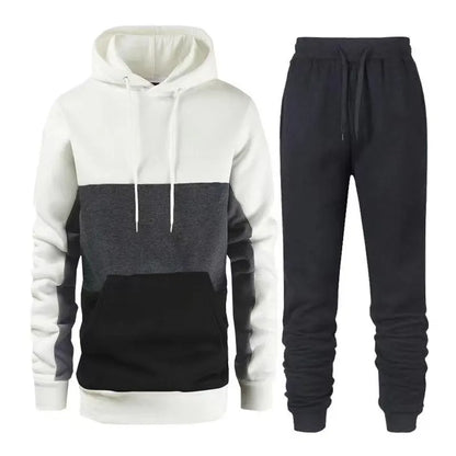 Ensemble de sport 2 pièces pour femme, couleur unie, sweat-shirt à capuche, pantalon de survêtement, décontracté, vêtements de sport pour homme