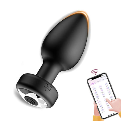 Vibromasseur Anal avec Plug Anal, application pour Gay, télécommande, gode, Vibration, Masturbation, jouet sexuel pour adultes, masseur de Prostate pour Couples