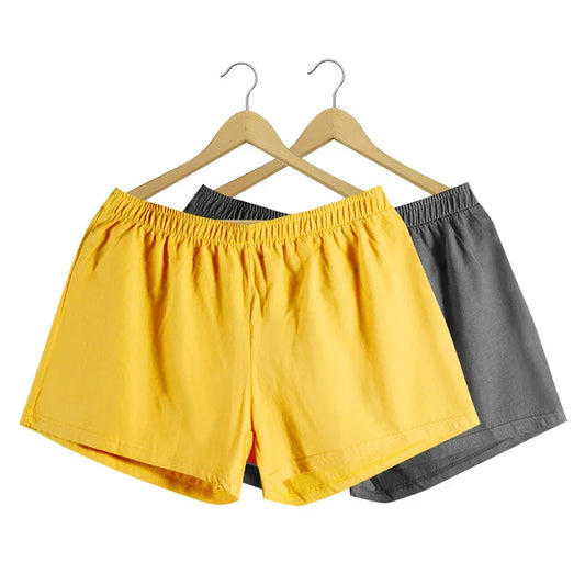 Pantalon en forme de flèche pour homme, caleçon d'été 100% coton, boxer grande taille, vêtements de nuit respirants pour jeunes