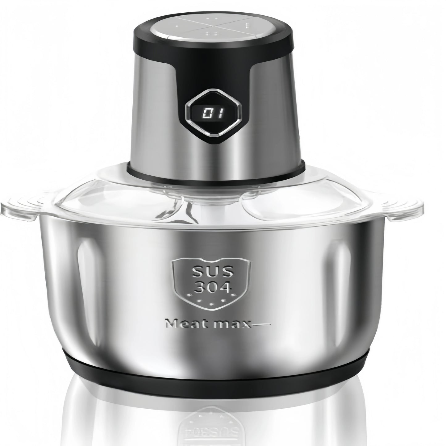 Hachoir à viande multifonctionnel 5L 500W en acier inoxydable, machine de cuisine, broyeur, 4 étapes, viande/légumes/puisse hachée