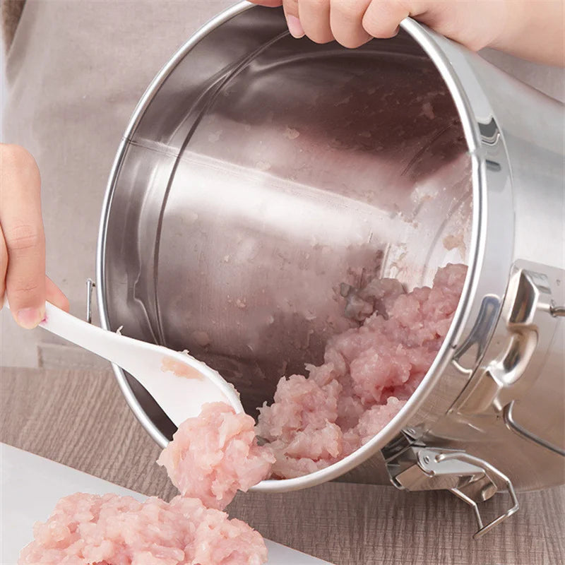Hachoir à viande électrique 16L, grande capacité, haute puissance, en acier inoxydable