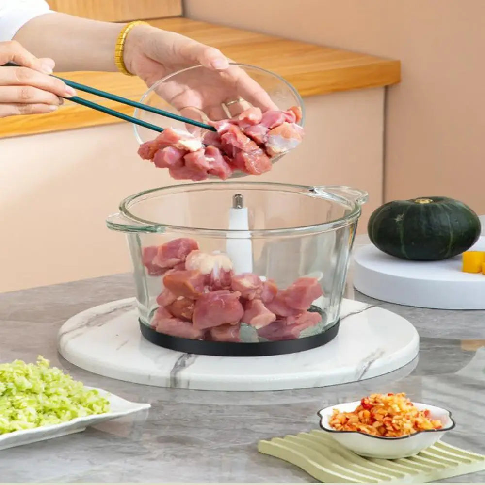 Hachoir à viande multifonctionnel 5L 500W en acier inoxydable, machine de cuisine, broyeur, 4 étapes, viande/légumes/puisse hachée