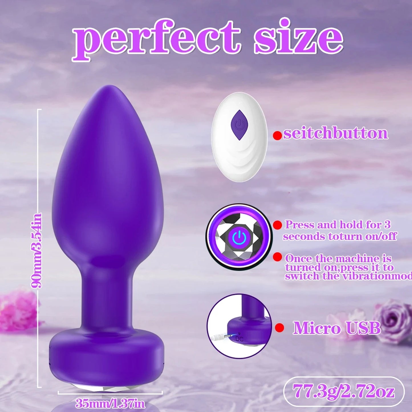 Vibromasseur Anal avec Plug Anal, application pour Gay, télécommande, gode, Vibration, Masturbation, jouet sexuel pour adultes, masseur de Prostate pour Couples