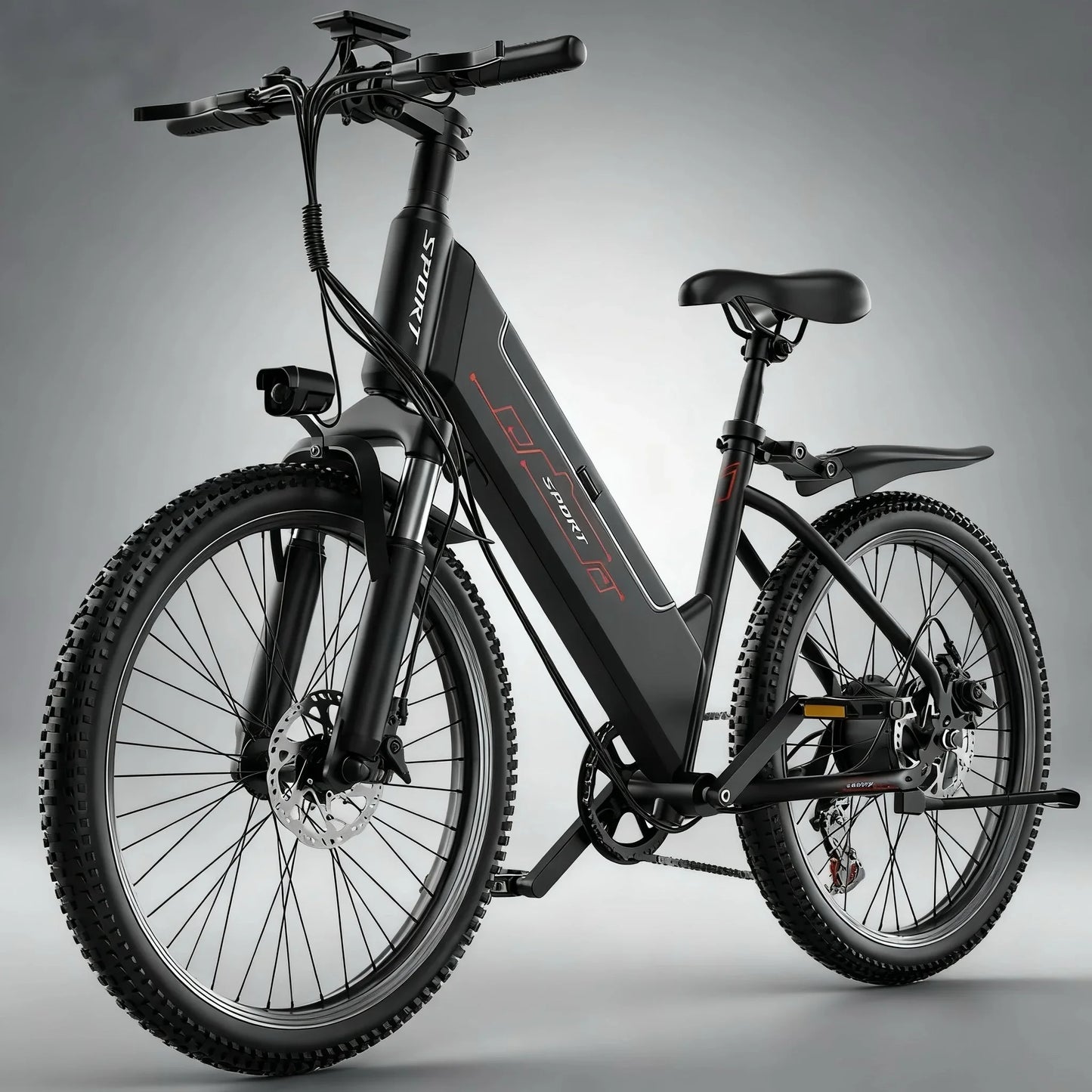 Vélo électrique à moteur 500W, batterie 48V10AH efficace et sûre, adapté aux adultes pour voyager autour de vélos haute performance