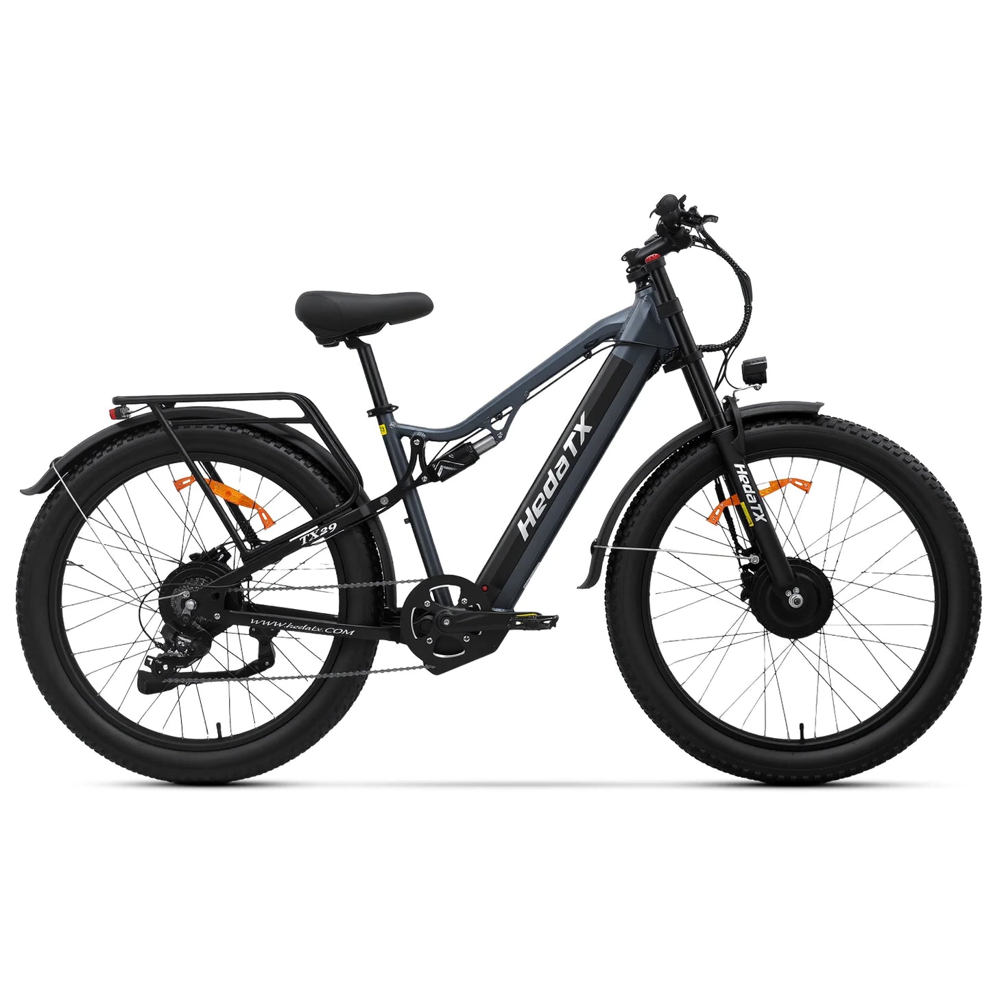 UE 2025 nouveau vélo électrique Heda-TX29 avec capteur de vitesse de 27,5 pouces 2000W 48V19.2AH frein hydraulique