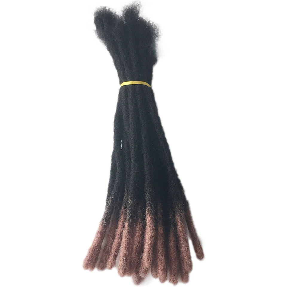 HExtensions de dreadlocks en cheveux humains, crépus et lisses, tresses au crochet, extensions de cheveux brésiliens Remy, 10, 20, 40 ou 60 mèches