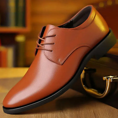 Chaussures en Cuir Respirant pour Homme, Souple, Noir, Astronomique, Décontracté, Printemps et Automne