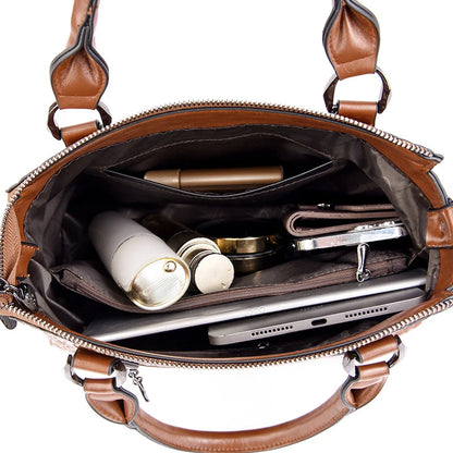 Sacs à main de luxe en cuir véritable pour femmes, nouveaux sacs à bandoulière à motif crocodile pour dames, sac fourre-tout décontracté de grande capacité