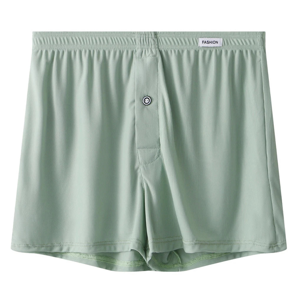 Sous-vêtements taille moyenne pour hommes, caleçons sexy, caleçons minces pour la maison, shorts monochromes, pantalons masculins Aro, 03/Ice Instadt