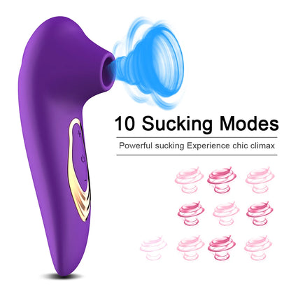Vibromasseur puissant pour Clitoris et mamelon, succion de langue, léchage Oral vibrant, masturbateur vaginal, jouets Sexy pour femmes adultes