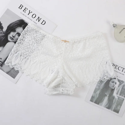 Meet'r Amazing Culotte sexy pour femme, taille moyenne, string en dentelle et string, sous-vêtements de lingerie de haute qualité, ajouré, transparent