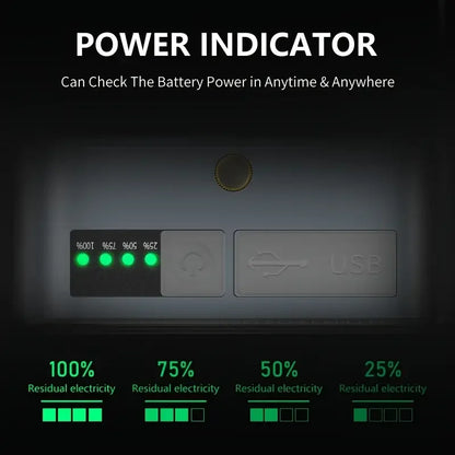 Lampe suspendue Portable et étanche pour tente de Camping, maison en plein air, charge solaire, batterie externe de grande capacité, lanterne à affichage Intelligent