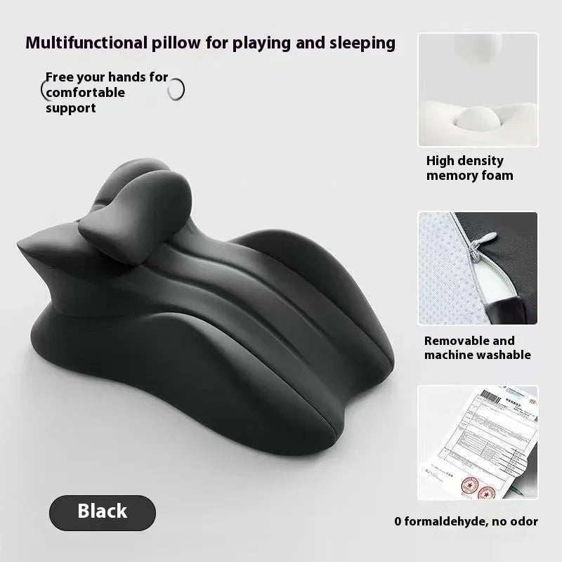 Lit de chevet oreiller couché multifonctionnel coussin de lecture sujet oreiller téléphone couché dormir artefact oreiller coussin