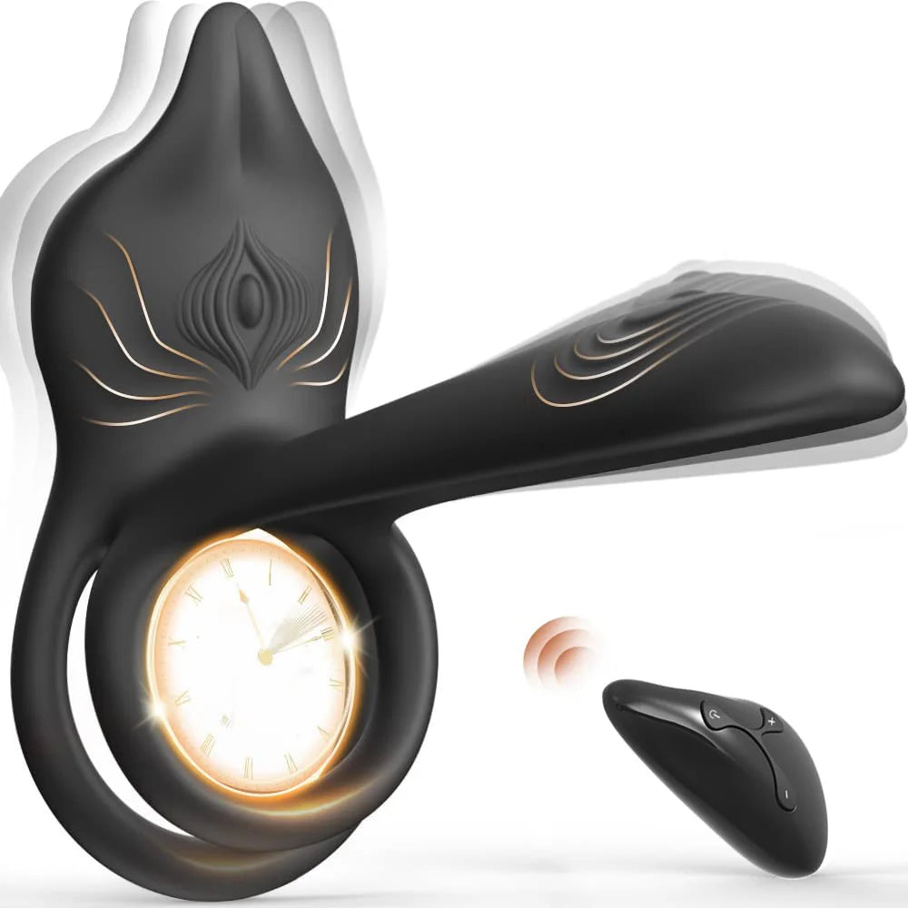 Anneau de pénis à distance sans fil, vibrateur pour Couple, anneau de verrouillage du sperme, stimulateur, jouet sexuel pour hommes, retarde l'éjaculation
