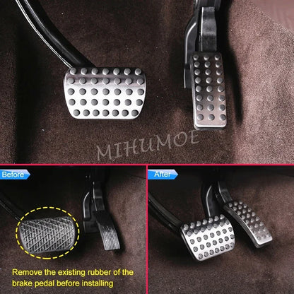 Couvre-pédales de frein à gaz en acier inoxydable, pour Mercedes-Benz A B GLA CLA M GLE GL GLS classe W176 W246 XACHC177 W166 C292 X166