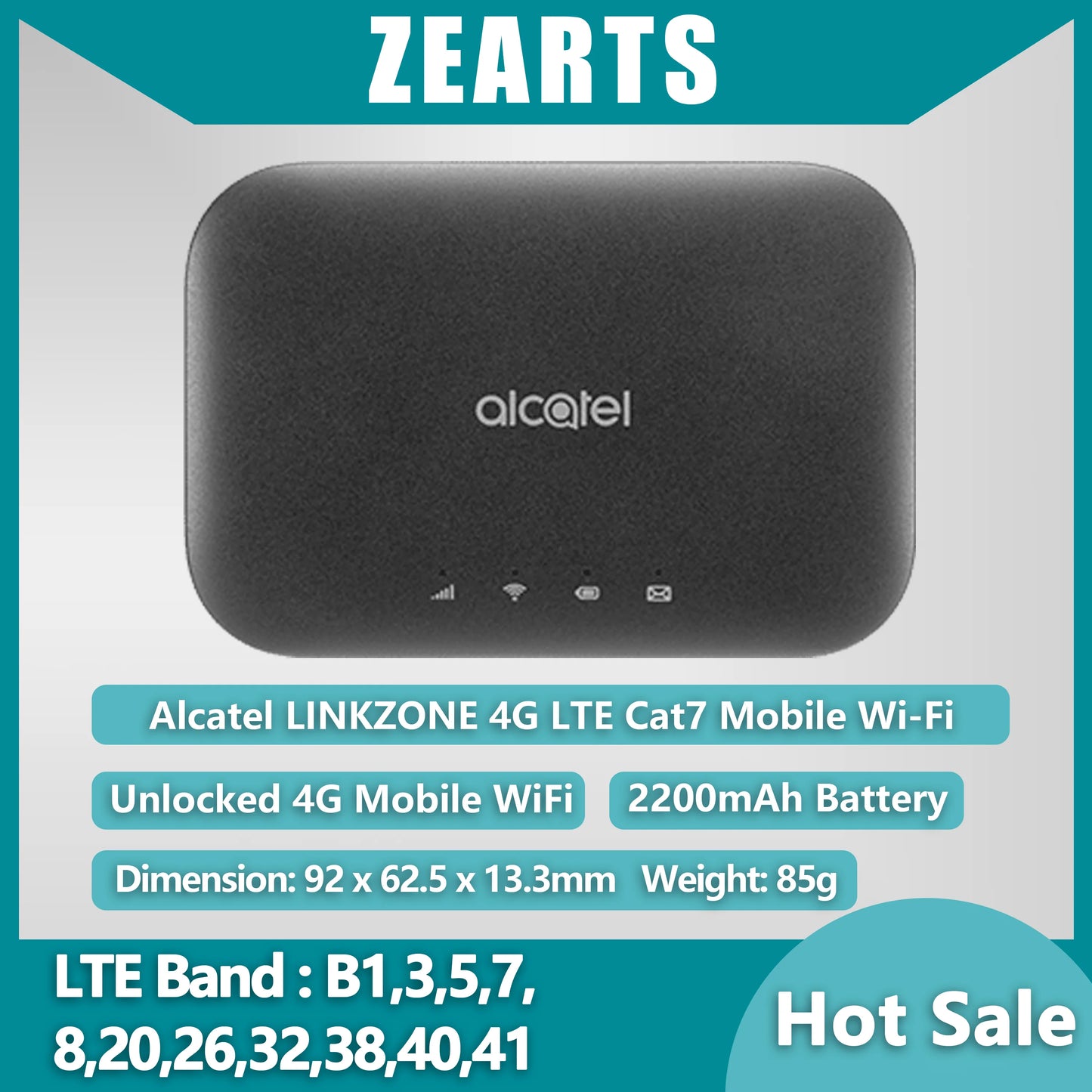 Routeur WiFi mobile Signallink Alcatel MW70vk Linkzone Cat7 (99% neuf)