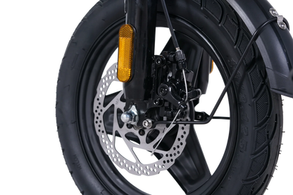 GleeRide A9 Vélo électrique 2 places, mini vélo électrique pliant 500 W 14", batterie amovible 48 V 15 Ah, longue portée 50 milles 20 MPH