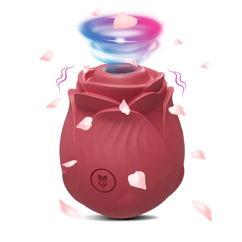 Vibromasseur à succion de Rose pour femmes, stimulateur de clitoris, point G, gode vibrant, masturbateur féminin, Massage, jouet sexuel pour adulte