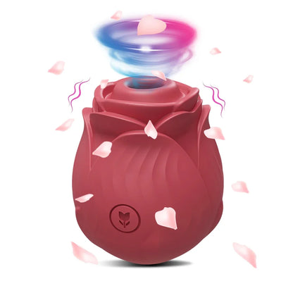 Vibromasseur à succion de Rose pour femmes, stimulateur de clitoris, point G, gode vibrant, masturbateur féminin, Massage, jouet sexuel pour adulte
