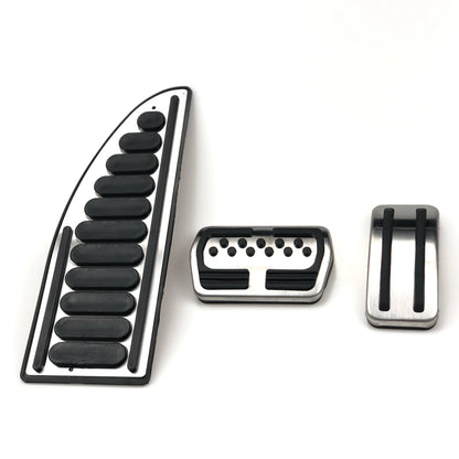 Housse de coussinets de pédales de voiture en acier inoxydable, étui MT AT pour Ford Focus 2 mk2 focus 3 mk3