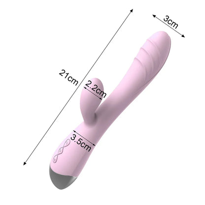 Vibromasseur lapin puissant pour femmes, stimulateur de Clitoris, point G, masseur vaginal, gode, masturbateur féminin, baguette AV, jouet sexuel pour adulte de 18 ans et plus