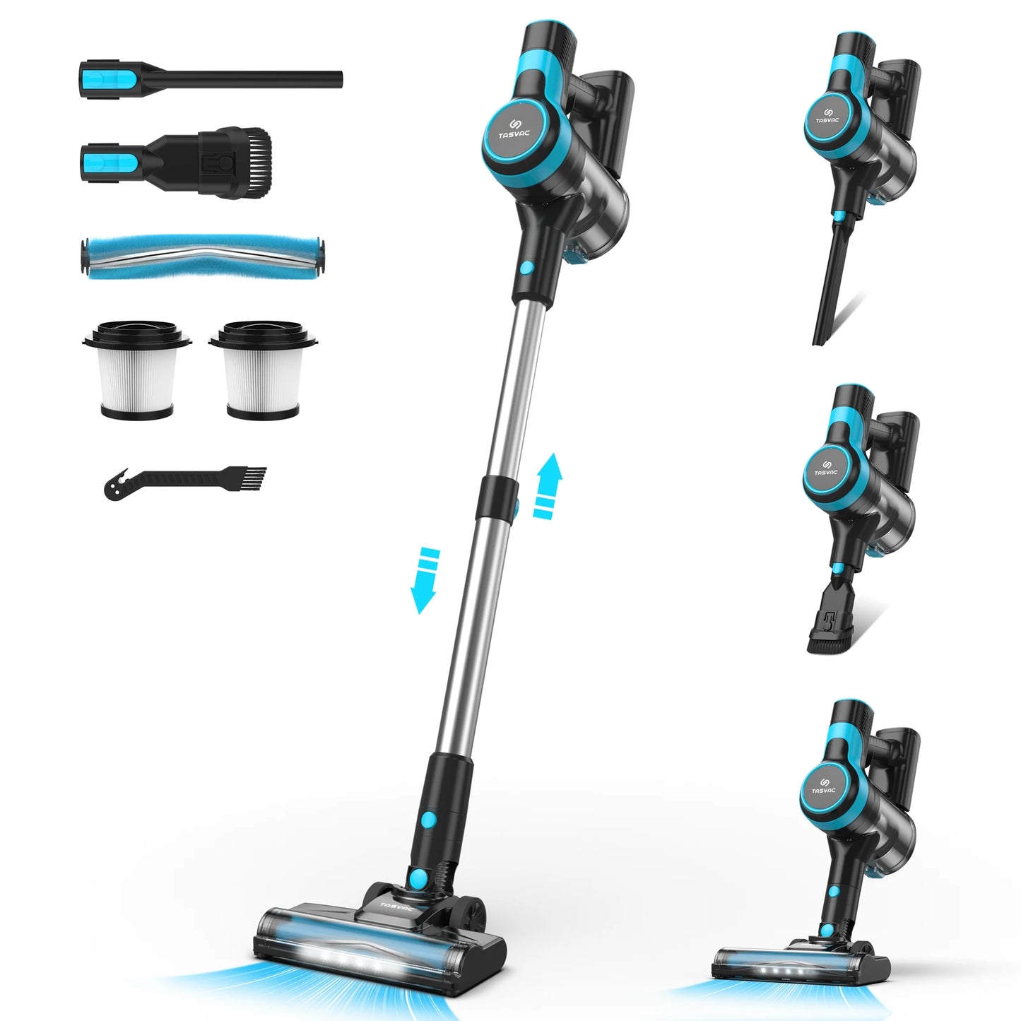 Aspirateur sans fil V600, aspirateur balai sans balais 28Kpa, batterie rechargeable, 3 modes