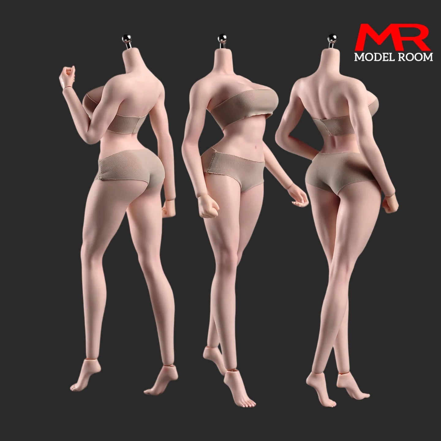 ANT T307 Figurine d'action femme à l'échelle 1/6, corps sans couture, maquillage, corps musclé, gros seins, 12 pouces, teint clair, corps flexible normal