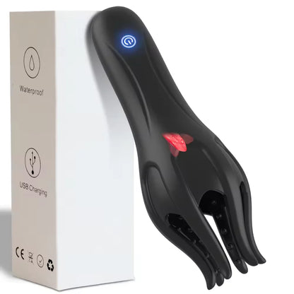 Masseur électrique stimulateur de gland, masturbateur masculin, entraîneur de retardement de l'éjaculation, vibrateur 10 modes, jouet sexuel automatique pour orgasme oral, jouets sexuels pour adultes gays