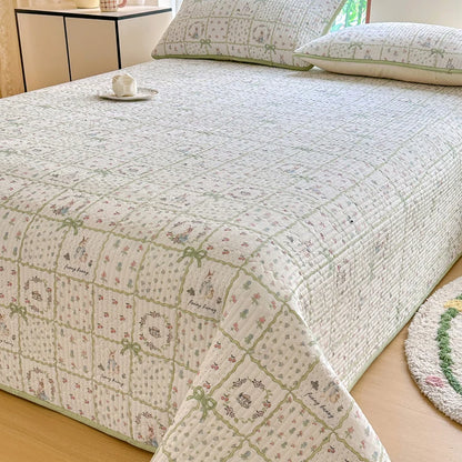 Bonenjoy-Couvre-lit 100% coton, 1 pièce, linge de lit matelassé, drap de lit doux pour la peau, sans taie d'oreiller