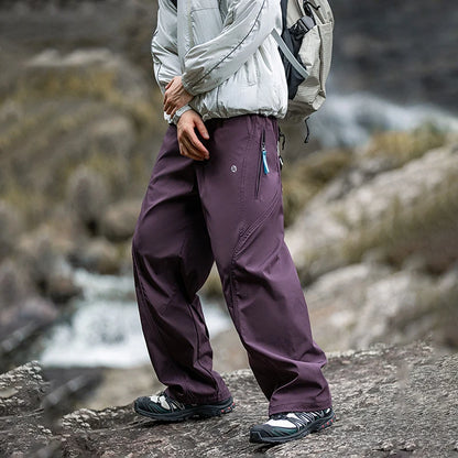 TFETTERS pantalons décontractés pour hommes printemps et automne pantalons de sport droits en plein air cordon taille élastique poche fermeture éclair pantalons de cyclisme