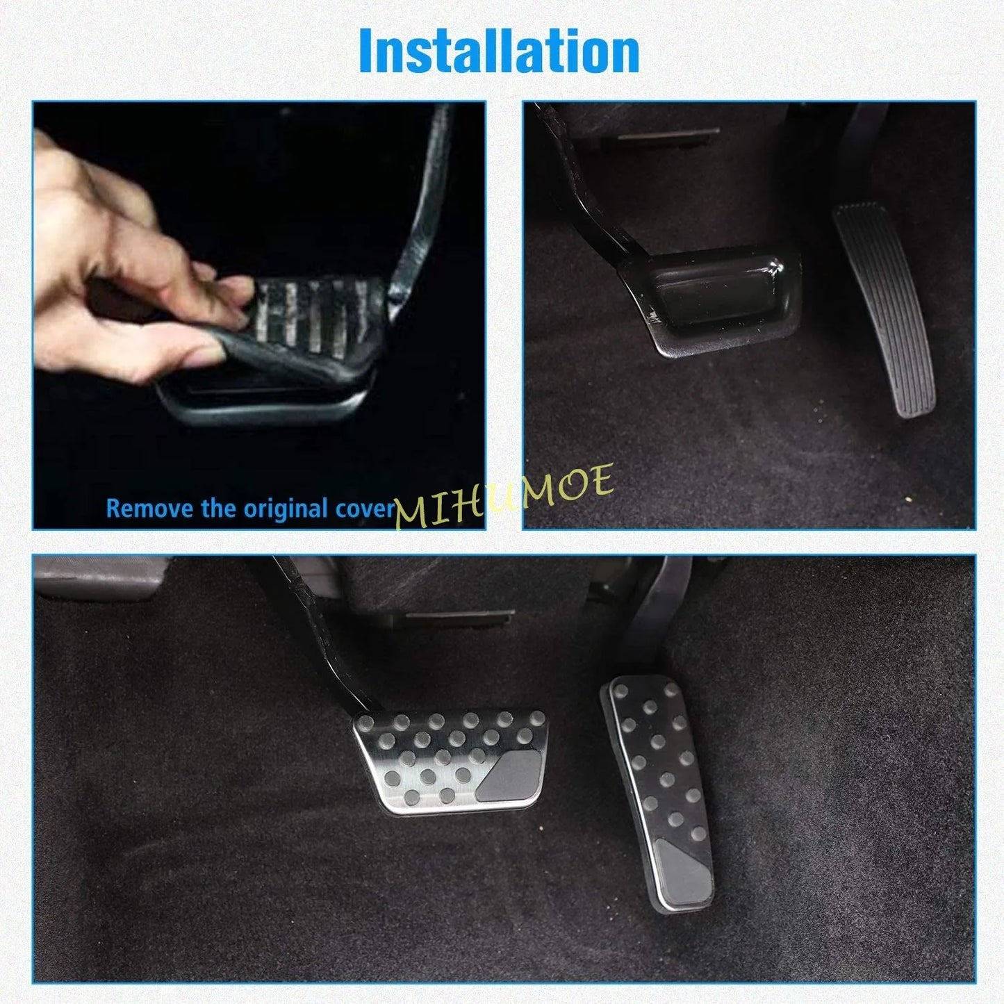 Pour Dodge Challenger chargeur Chrysler 300/300C 2011-2023 antidérapant en acier inoxydable frein à gaz accélérateur pédale coussinet couverture garniture